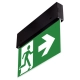 DIRECTO S CB zwart met groen vluchtwegpictogram naar rechts